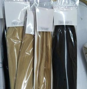 Human Hair Extensions 1224quot 200strands lot Keratin Stick Brazilian Hair Extension Remy 1gram strand straight wave9470423