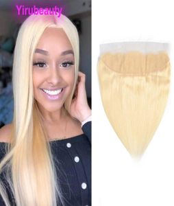Brazilian Virgin Hair 13X4 Lace Frontal Blonde Color 613 Silky Straight 13 By 4 Frontals With Baby Hair Pre Plucked8541952