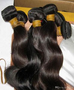 Sexig tjej Natural Shiny Raw Cambodian Virgin Body Wave Hair 3 Bundles300g Ingen kemisk process 8a World Charming Lady4334016