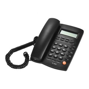 Desktop Corded Phone Phone med LCD -skärm Caller ID Volym Justerbar kalkylator Alarmklocka för hus Home Call Center 240102