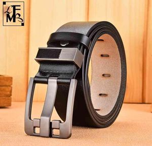 LFMBCow Genuine Leather Luxury Strap Male Belts for Large Plus Size100160cm Vintage Pin Buckle Men Belt High Quality2476119