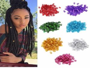 Anelli per capelli colorati Perline Dreadlock Clip per polsino treccia regolabile per capelli Micro anelli da 10 mm per Dreadlocks5483128