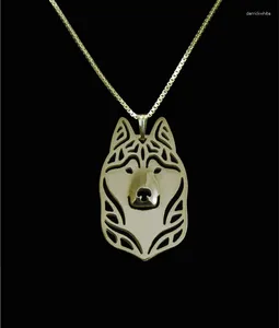 Hänge halsband est unika handgjorda sibiriska husky halsband för kvinnor hund smycken husdjur älskare presentidé