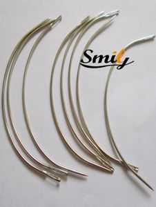 big length 9cm long C type curved needles for hair weft hair weaving needlesweave machine sewing needle5892032