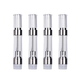 2024 Disposable Atomizer M6T Cartridge Plastic Tank 0.5ml 1.0ml Ceramic Coil 510 Thread Press Round Flat Tip for thick Oil G5 Fit m3 amigo Battery