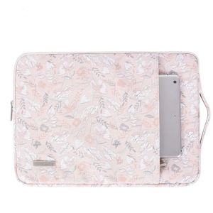 Ins Floral Pink Laptop Sleeve Case 11 12 13 13.3 14 15 15.6 16 Inch Notebook Shockproof Air Pro 13.3 Carrying Bag Women 231229