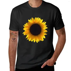 Polo da uomo T-shirt Eclipse di girasole giallo singolo grande T-shirt oversize ad asciugatura rapida per un ragazzo Designer T-shirt da uomo