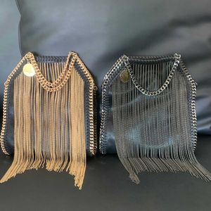 Stell Chain Tassel Bag 여성용 핸드 헬드 크로스 바디 지갑 디자이너 가방 품질 트렌디 한 패션 여성 핸드백 231215