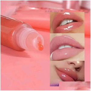 Lip Gloss Moist Rich Mirror Glaze Glitter Micro Shimmer Nutrient Solution Plump Natural Mineral Oil Clear Drop Delivery Health Beauty Otss6