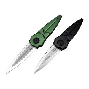 Coltello tascabile Piranha con manico in alluminio Coltello pieghevole da campeggio con sistema di meccanismo di suddivisione in acciaio D2 per esterni