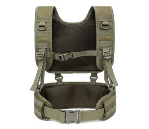 Outdoor Training Tactical Padded Battle Belt Detachable Suspender Straps Combat Duty Belt With Comfortable Pads Whole5933689