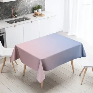 Table Cloth Solid Color Tablecloth Anti Fouling And Waterproof Kitchen Home Decoration