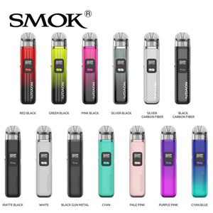 SMOK Novo Pro Kit 30W Pod System Dispositivo Vape de desenho automático Bateria de 1300mAh integrada com cartucho de malha transparente Novo de 3ml 0,6ohm 0,8ohm 100% autêntico