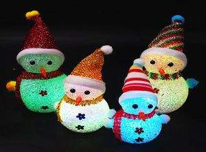 Crestech Color Changing Led Festival Snowman Night Light Home Decor Christmas Ornament Night Lights EVA Lamps5799822