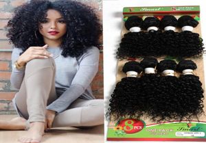 WEAVES CLOSURES 8pcs loose wave Brazilian hair extensionmongolian curly human braiding hair crochet braids jerry curl hair for ma7797297