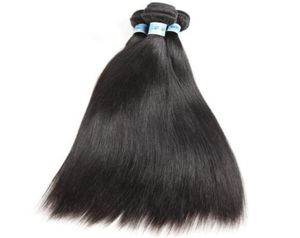 10a grau natural cor preta sedosa em linha reta chinês virgem trama de cabelo humano pacotes para mulher negra entrega expressa rápida 1429526