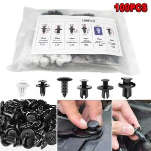 pcs Universal Car Retainer Clips Plastic Fasteners Kit Auto Trim Panel Clip Body Bumper Rivet Replacement Push Pin