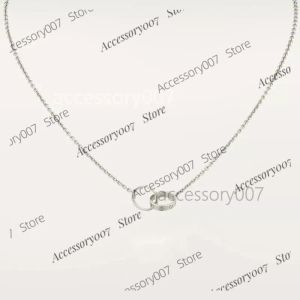 designer smycken halsband loop charms hänge kärlek halsband för kvinnor flickor 316l titanium stål bröllop smycken collier