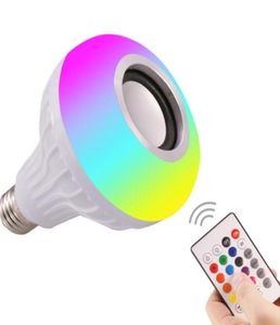 LED -glödlampa med Bluetooth -högtalare E27 RGB Color Changing LED Music Bulb Multiconnected and Synchrony Control4881169