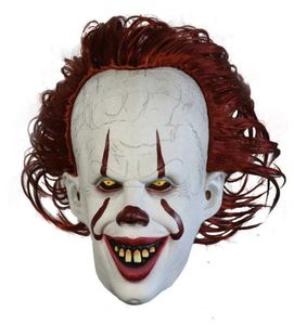 Movie S It 2 ​​Cosplay Pennywise Clown Joker Mask Tim Curry Mask Cosplay Halloween Party Props Mask Mask Maski Whole F5684888