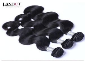 Brazilian Body Wave Virgin Hair Cheap Peruvian Indian Malaysian Cambodian Human Hair Weave 34 Bundles Natural Black 1B Remy Hair 84608359