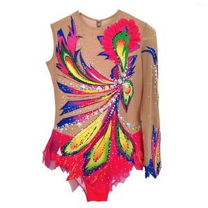 Stage Wear LIUHUO Customized Rhythmic Gymnastics Leotards Girls Women Green Dance Competition Unitards