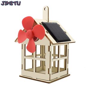 Solar Toy for Boy Windmill Science Diy Physics Education Kit Kid Model Power Technology Experiment STEM Gift 240102