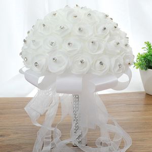 Blume Neue Simulation Hochzeit Rose Handheld Blumenbündel weiße Hochzeit Braut Handheld Blume