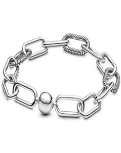 S925 prata encantos pulseiras pulseira p diy grânulo charme link corrente de mão feminino casamento jóias5378576