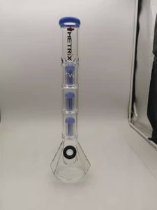 Bong in vetro con percolatore Heavy Beacker da 18 pollici, giunto da 14 mm, con stelo inferiore e braciere