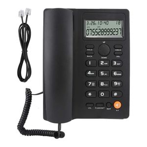 Chamador display telefone mãos livres chamando telefone fixo com fio telefone fixo para escritório em casa el KX-T2025 240102