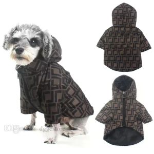 Designer Dog Clothes Dog Dog Abbigliamento per cani Abbigliamento Pieni Pieni Piets Foodie Calda imbottitura Snow Snow Snow Giacca Pulspy Giacca Doggy Outdoor Lightweight per Dogs Cani A393