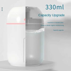 Umidificatori Goccia d'acqua 330ML Umidificatore muto USB per uso domestico Auto Ufficio Spruzzatore per aromaterapia di grande capacità Mini diffusore di olio essenziale