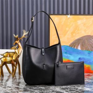 Luxury Designer Genuine leather bucket Shoulder Bag Women's hobo tote underarm man purse wallet black fashion Drawstring clutch black hand Bags