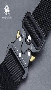 Nylon Tactical belt Military high quality men039s training metal multifunctional buckle outdoor Battle sports Alloy 2204115652279