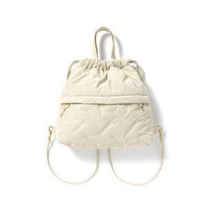 Puffy Down Cotton Backpack Diamond Lattice Large Capacity Ladies' Backpacks Lightweight Nylon Women's Shoulder Bag