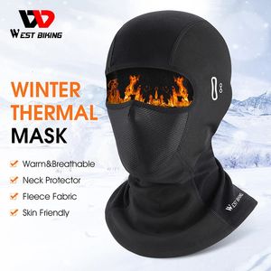 West Bisiklet Kış Sıcak Bisiklet Kapağı Termal Adam Kayak Hood Velvet Bisiklet Balaclava Motosiklet Bisiklet Müdürlüğü Tam Yüz Boyun Eşarp 240102