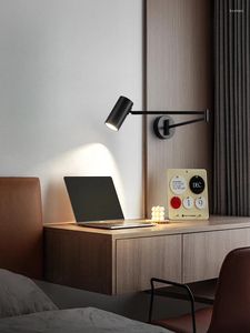 Produto de lâmpada de parede Acrílico simples Sala de estar Pós-moderna Quarto El Villa Duplex Bed Corredor