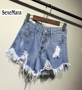 2017 New Arrival Casty Summer Women Shorts High Waists Furlined Legopenings Plus Size Sexy Short Jeans TJ1151985298