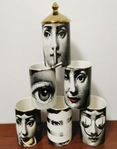 Portable Classic Human Face Candelabra Candle Holders Necklace Jewelry Storage Box Ceramic Handmade Craft Items8492689