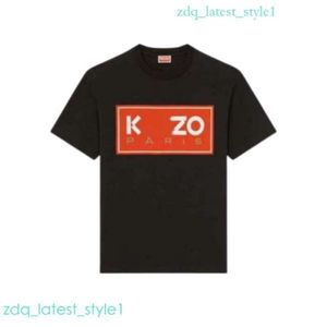 „Luxus-Designer-T-Shirt für Herren, Schwarz, Rot, Skateboard, hochwertig, mit Kenz-Buchstaben bedruckt, kurzärmelig, Modemarke, Designer-Top, Kenzo-T-Shirts, asiatisch 1114