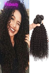 Malaysian Human Hair Virgin Hair 10 Bundles Kinky Curly Cheap Double Wefts Yirubeauty 1028inch Weaves Ten Pcs7959074