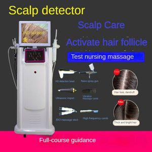 Frisörsalong Special Instrument Head Spa Anti-Hair Loss Follicle Scalp Detector HD Multifunktionell hårbotten Frisyr Massage Instrument