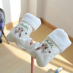 1 Pair Cartoon Kids Scooter Gloves Children's Balanced Vehicle Plush Mittens Daily Warm Hand Gloves Essential Winter Accessories 240102