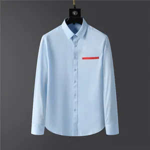 Spring Man Designer Mens Dress Shirts Fashion Casual Business Social Jacket och Cocktail Shirt Brand Autumn Slimning De mest fashionabla bokstäverna Top Clothing Coat