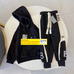 Felpa con cappuccio per bambini cappotto firmato bambino due pezzi set vestiti per bambini fasion ragazze ragazzi set pantaloni a maniche lunghe top di marca bambini vestono lettere ZZ