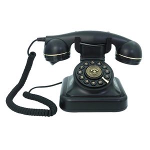 Kablolu Sabit Hat Telefon Ev Siyah Retro Telefon Vintage Plastik Telefon Masaüstü Sabit Telefon Sabit Antika Telefon 240102