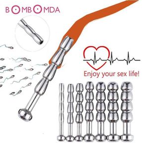 Brinquedo sexual massageador sm masculino pênis plug uretra cateter metal uretral estiramento som dilatador brinquedos eróticos para homem shop6120897