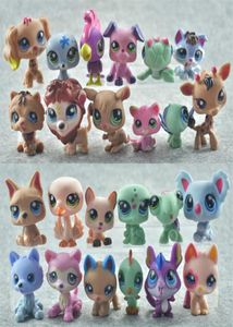 24 pezzi / set Mini piccolo animale giocattolo Cartone animato bambole carine Action Figures Gatto Cane Cavallo Collezione di negozi di animali Decorazioni per il desktop Regalo per bambini 29815659