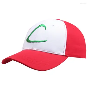 Bonés de bola homens mulheres boné de beisebol dos desenhos animados verão chapéus de sol anime cinza ketchum algodão snapback ajustável esportes caminhoneiro pai chapéu gorras h170